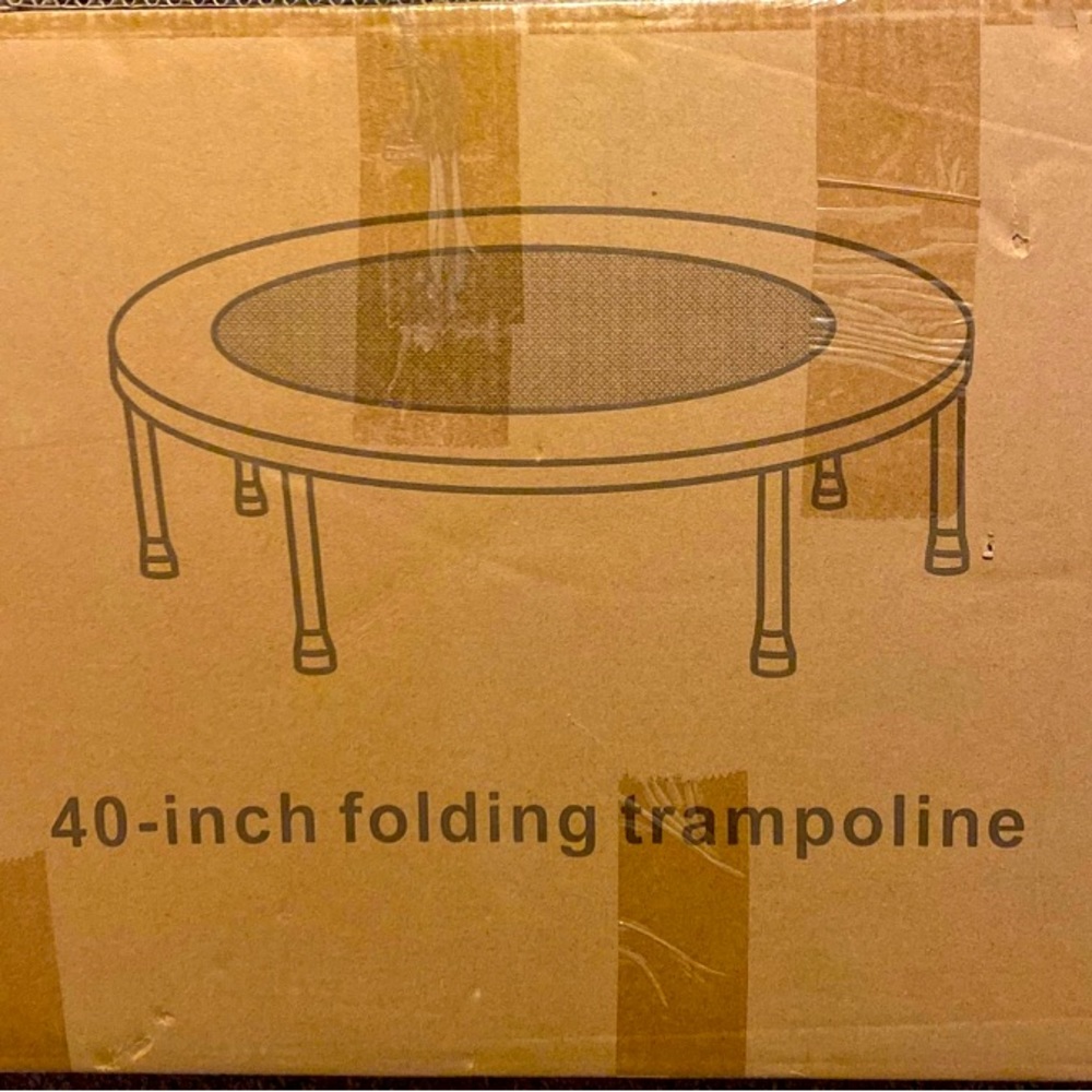 40 in folding trampoline